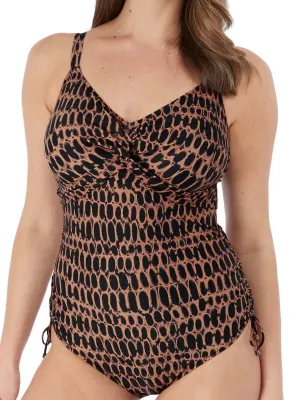 Kotu Twist Front Swimsuit- Copper