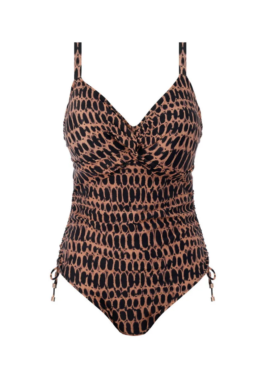 Kotu Twist Front Swimsuit- Copper