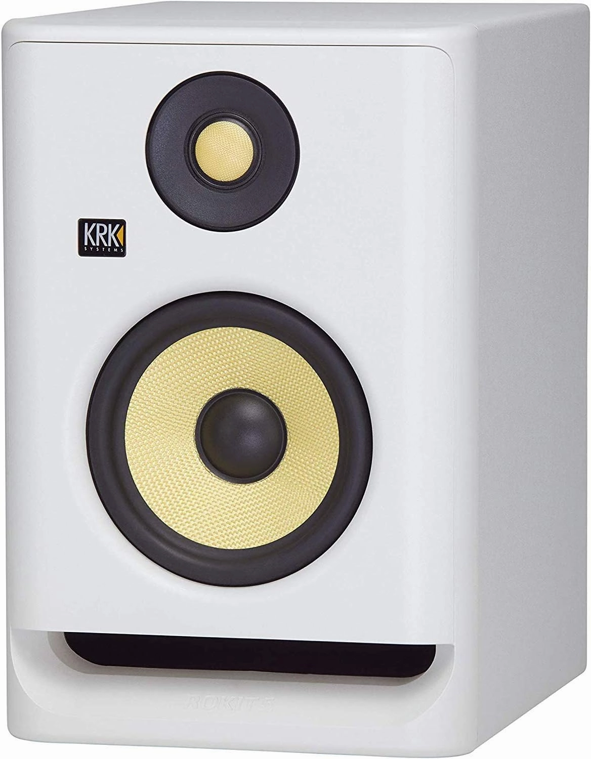 KRK RP5 5 G4 Professional Bi-Amp 5" Powered Studio Monitor, White Noise studio monitors,nearfield speakers,mixing reference monitors,