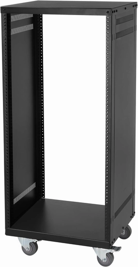 Ktaxon 4/12/16/22U AV Rack Recording Studio Racks with Removable Side Panels, Lockable Casters and Special Vent Design, Server Rack for 19 Inch Rack Mounting (22U) music server,hi-fi media server,digital audio storage,
