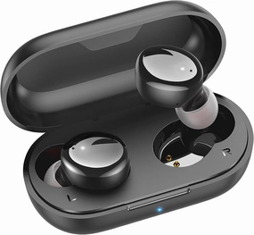 kurdene Wireless Earbuds Bluetooth 5.3 in Ear Buds Light Weight Headphones,Deep Bass Sound,Built in Mics Headset,Clear Calls Earphones for Sports Workout Glossy Black wireless earbuds,Bluetooth earphones,true wireless stereo,