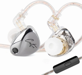 KZ Castor in Ear Monitor Headphones, Dual-Dynamic Driver Wired Gaming Earphones, HiFi IEM Wired Earbuds Noise Cancelling, 2Pin-C Detechable Cable Earbuds with Mic audiophile headphones,high-end headphones,studio over-ear,