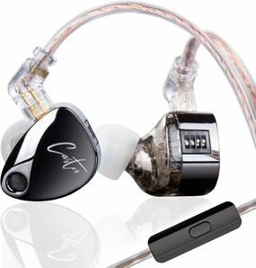 KZ Castor in Ear Monitor Headphones with Mic, HiFi Improved Bass Earphone Sound Tunable Noise Isolating IEMs, Dual-Dynamic Driver Wired Earbuds, 2PIN-C Detachable Cable for Singers Musicians audiophile headphones,high-end headphones,studio over-ear,
