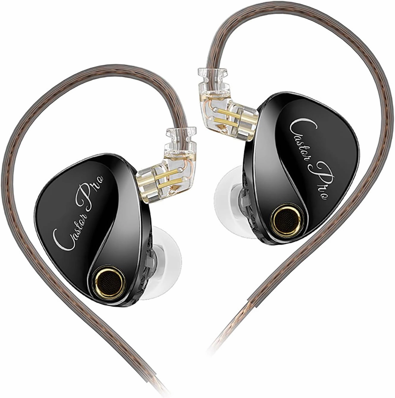 KZ Castor Pro Tunable in Ear Monitor, HiFi Improved Bass in Ear Headphone, Dual-Dynamic Driver Gaming Earbuds, IEM Earphones with 2PIN-C Detachable Cable in-ear monitors,hi-fi IEMs,studio earphones,