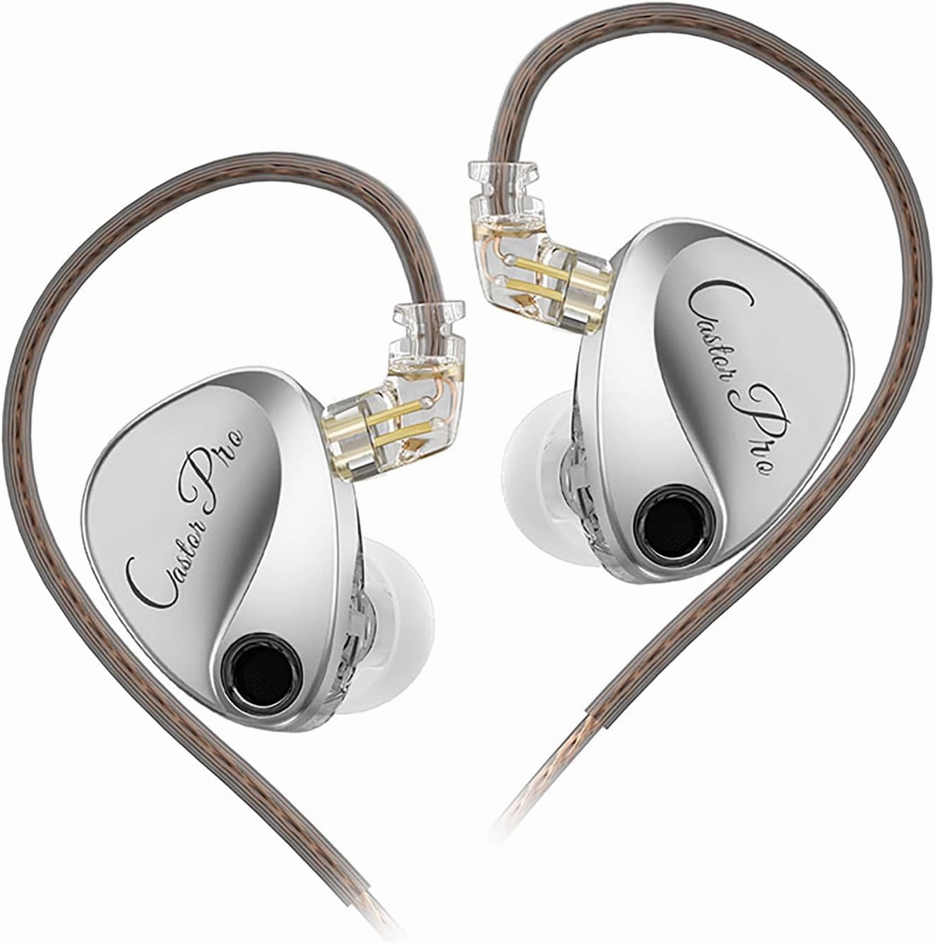 KZ Castor Pro Tunable in Ear Monitor, HiFi Improved Bass in Ear Headphone, Dual-Dynamic Driver Gaming Earbuds, IEM Earphones with 2PIN-C Detachable Cable in-ear monitors,hi-fi IEMs,studio earphones,