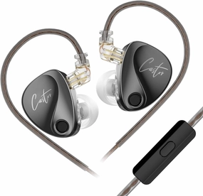 KZ Castor Wired Earbuds IEM in Ear Earphones, 2DD Tuning Adjustable Dual-Driver Supper Bass Wired Headphones, Harman Target with Improved Bass Version Monitor Headphones in-ear monitors,hi-fi IEMs,studio earphones,
