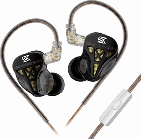 KZ DQS Wired Earbuds Dynamic Driver in Ear Monitor Headphone Semi-Open HiFi Bass Earphone 2pin 3.5mm Gaming Earbuds (with Mic) audiophile headphones,high-end headphones,studio over-ear,