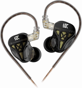 KZ DQS Wired Earbuds Dynamic Driver in Ear Monitor Headphone Semi-Open HiFi Bass Earphone 2pin 3.5mm Gaming Earbuds (Without Mic) in-ear monitors,hi-fi IEMs,studio earphones,