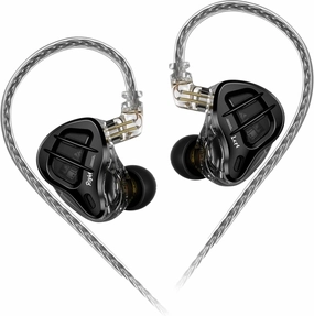 KZ ZAR in-Ear Monitor 7BA 1DD Hybrid 8 Drivers Earbuds HiFi Bass Noise Isolation Earphones, Clarity in All Frequency Stereo Sound Comfortable Headphones for Audio Engineers, Musicians(No Mic) in-ear monitors,hi-fi IEMs,studio earphones,