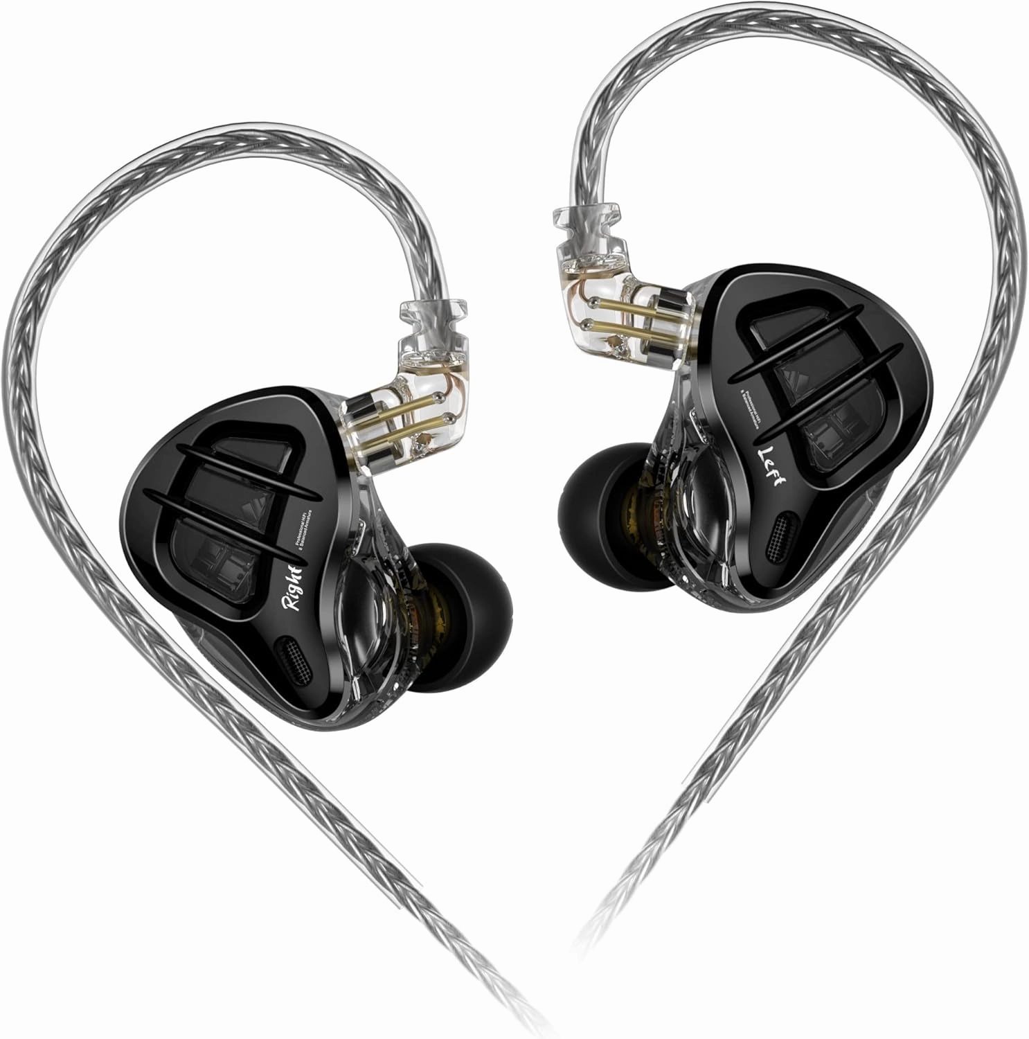 KZ ZAR in-Ear Monitor 7BA 1DD Hybrid 8 Drivers Earbuds HiFi Bass Noise Isolation Earphones, Clarity in All Frequency Stereo Sound Comfortable Headphones for Audio Engineers, Musicians(No Mic) in-ear monitors,hi-fi IEMs,studio earphones,