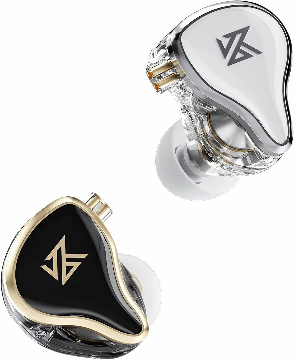 KZ ZAS 7BA 1DD In Ear Earphone - 16 Unit Hybrid Technology Flagship Monitor Headphones - 8Core Cable Music Sport Earphone (with Mic, White)