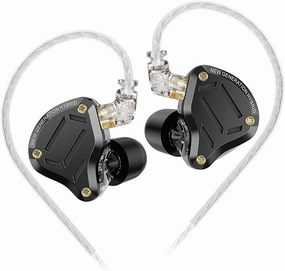 KZ ZS10 PRO 2 in Ear Monitor Headphones with 4-Level Tuning Switch, 1DD 4BA Hybrid Gaming Earbuds, HiFi Audiophile IEM Earphones, Studio-Grade Sound for Musicians/Stage Monitoring (Black Without Mic) audiophile headphones,high-end headphones,studio over-ea