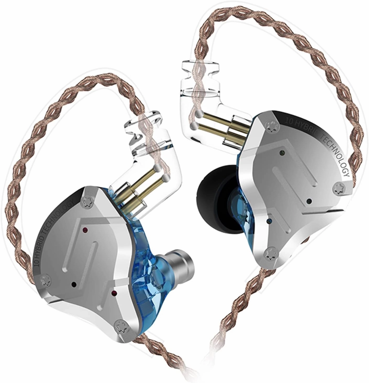 KZ ZS10 Pro 4BA 1DD in Ear Monitor Earphone 5 Driver HiFi Metal Earbuds Headphone Noise Cancelling IEM Earphone in-ear monitors,hi-fi IEMs,studio earphones,