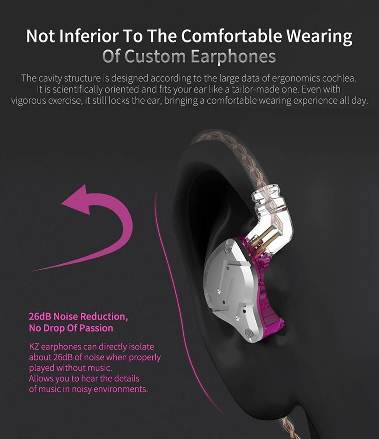 KZ ZS10 Pro In Ear Monitor, 4BA 1DD Multi Driver Earphone for Singer Guitarist Drummer (Glare Blue, No Mic)
