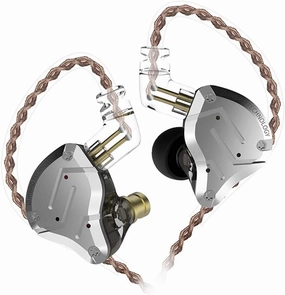 KZ ZS10 Pro in Ear Monitor Earbuds Headphone, Gaming Earbuds with 4BA and 1DD Drivers, KZ HiFi IEM Earphone Upgraded ZS10 Pro with Detachable 0.75mm 2 Pin 6N OFC Cable (Black No Mic) in-ear monitors,hi-fi IEMs,studio earphones,