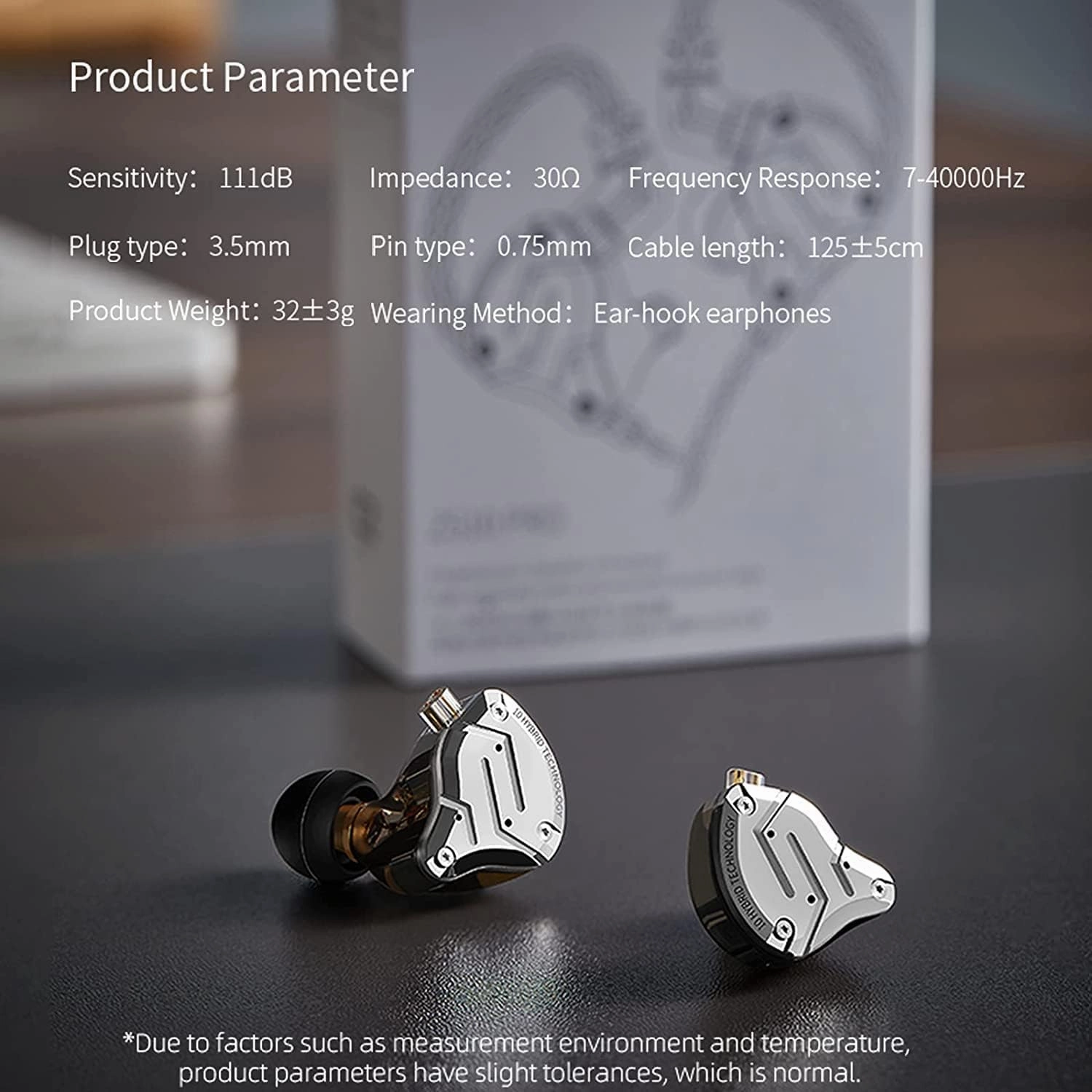 KZ ZS10 Pro Wired Earbuds in Ear Monitor Headphone KZ IEMs for Gaming in-Ear Earphone 4BA 1DD Drivers Metal Earphones with Stainless Steel Faceplate, 2 Pin Detachable Cable (Matte Black, Without Mic)