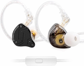 KZ ZS10 Pro X in Ear Earphone, Upgraded 4BA 1DD KZ Headphone Multi Driver in Ear Earphone IEM with Alloy Faceplace Detachable Silver-Plated Recessed 0.75mm 2Pin Cable for Audiophile (Dark, with Mic) audiophile headphones,high-end headphones,studio over-ear