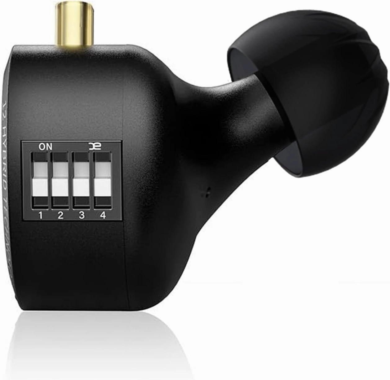KZ ZS12 PRO X in Ear Monitor IEM for Gaming Headphones,1DD 5BA Hybrid Wired Earbuds,KZ Earphones,Best in Ear Headphones with 2PIN Cable for Audiophile (Dark Black,Tunable Version, with Microphone)