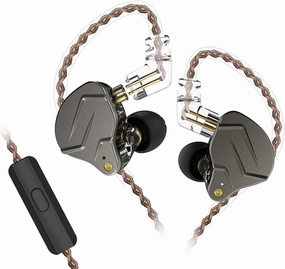 KZ ZSN Pro Dual Drivers 1BA 1DD in Ear Earphones HiFi Power Bass Earbuds Headphones High Clarity Sound Wired Earphones with Detachable Cable for Audiophile Musician in-ear monitors,hi-fi IEMs,studio earphones,