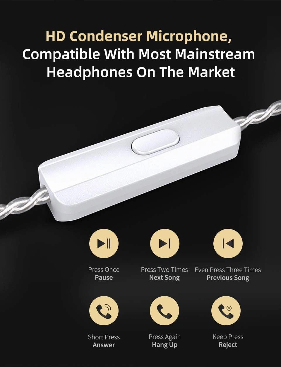 KZ ZSN Pro X in Ear Monitor Earphone 1BA 1DD Wired Earphone HiFi Sport Gaming Earbuds Headphones Compatibility for Phone Computer Tablet