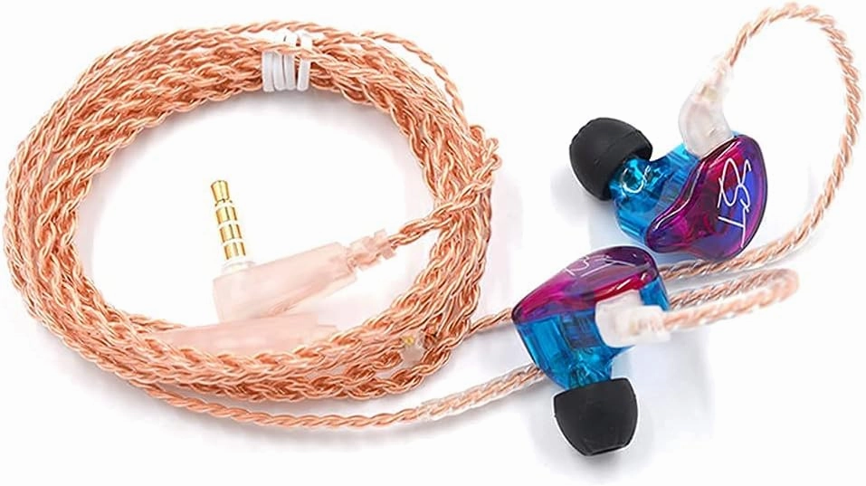KZ ZST 1BA 1DD in Ear Earphone Clear HiFi Monitor Earbuds Wired Sport Gaming Earphone for Musician Singer Audiophile