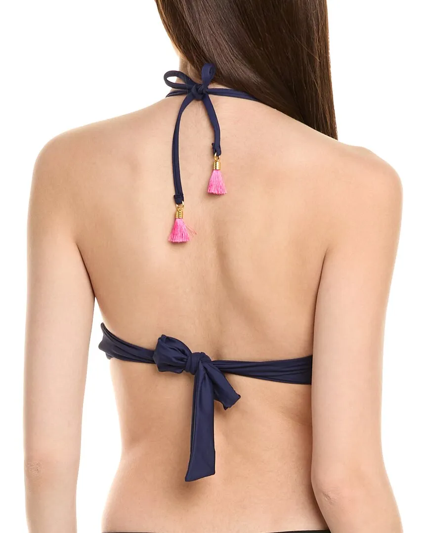 La Blanca Painted Halter Bikini Top