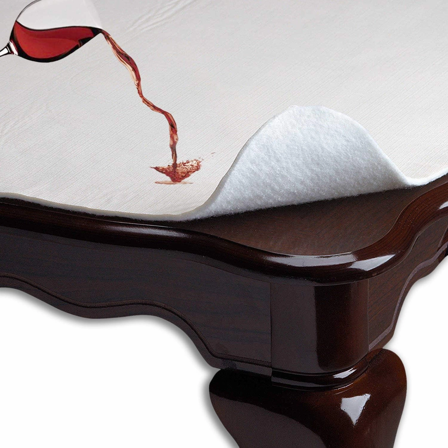 LAMINET Rectangular,Vinyl Surface, Polyester, Deluxe Heavy Duty Cushioned Table Pad, 52" X 90"