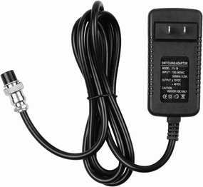 LANRU Mixing Console Mixer Power Supply AC Adapter 15V 230mA Universal 4-Pin Round Connector for 16 Channels or Below Mixing Consoles Replacement Accessories 100-240V Input US Plug mixer console,audio mixing desk,DJ console,