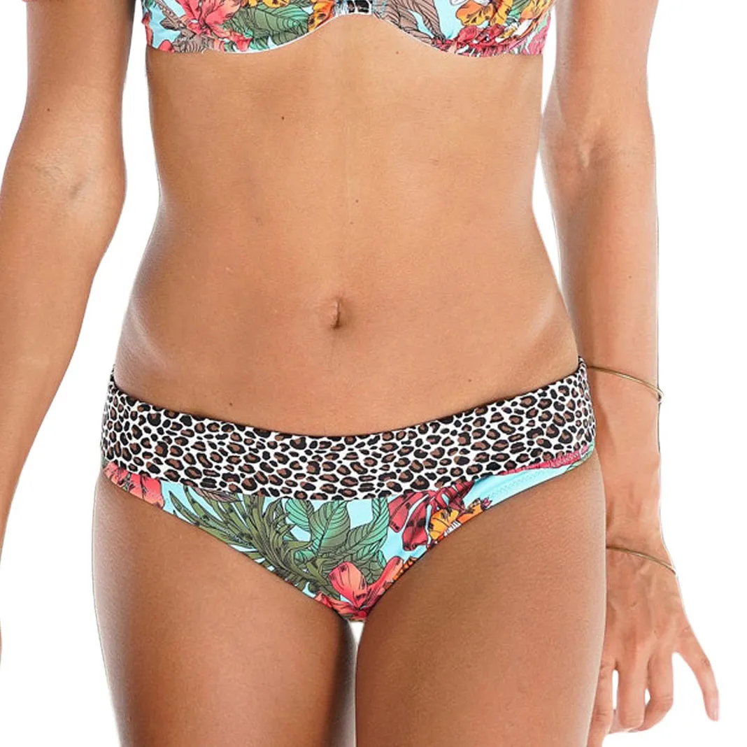 LASCANA Women's Print Classic Bikini Bottom