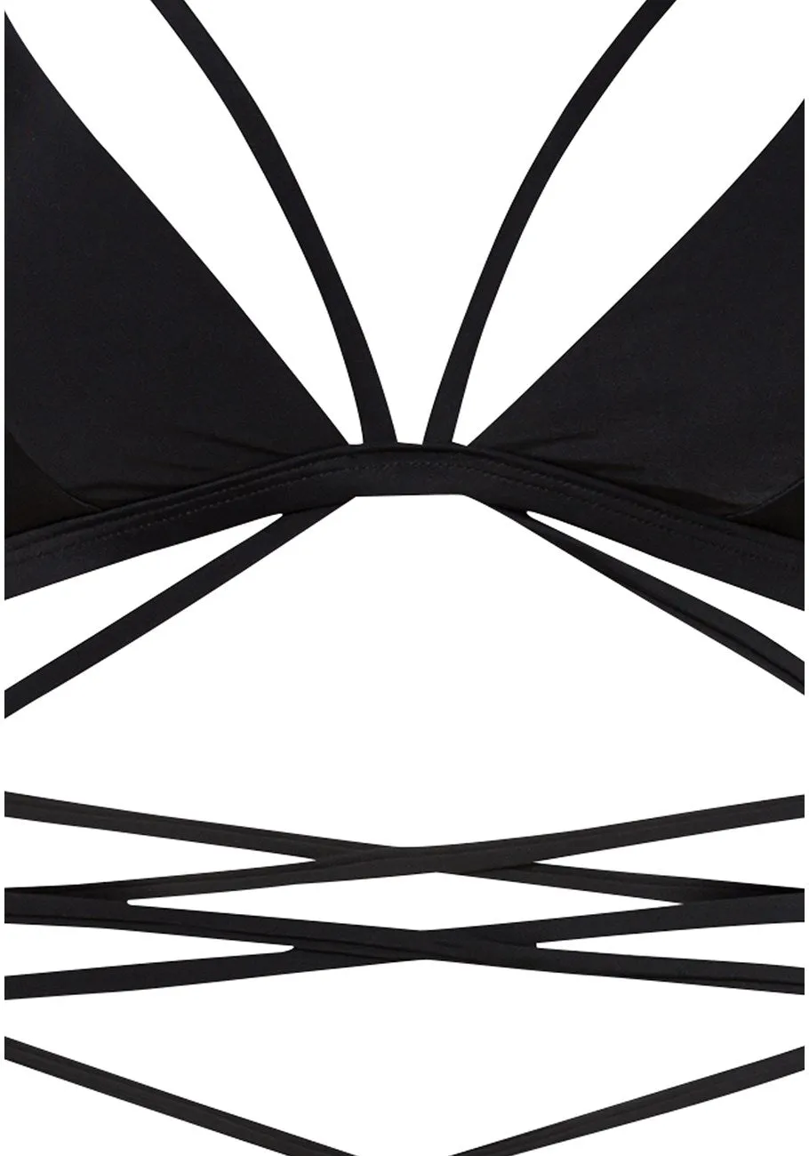 LASCANA Women's Strappy Triangle Bikini Top