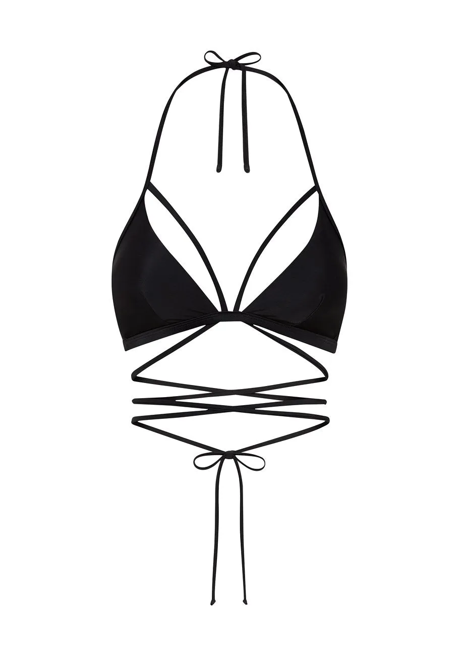 LASCANA Women's Strappy Triangle Bikini Top