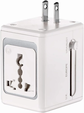 Lectronic Smart LS1ADR All-In-One Adapter with Built-In USB Port - Retail Packaging - White smart audio hub,voice control speaker,Alexa compatible audio,