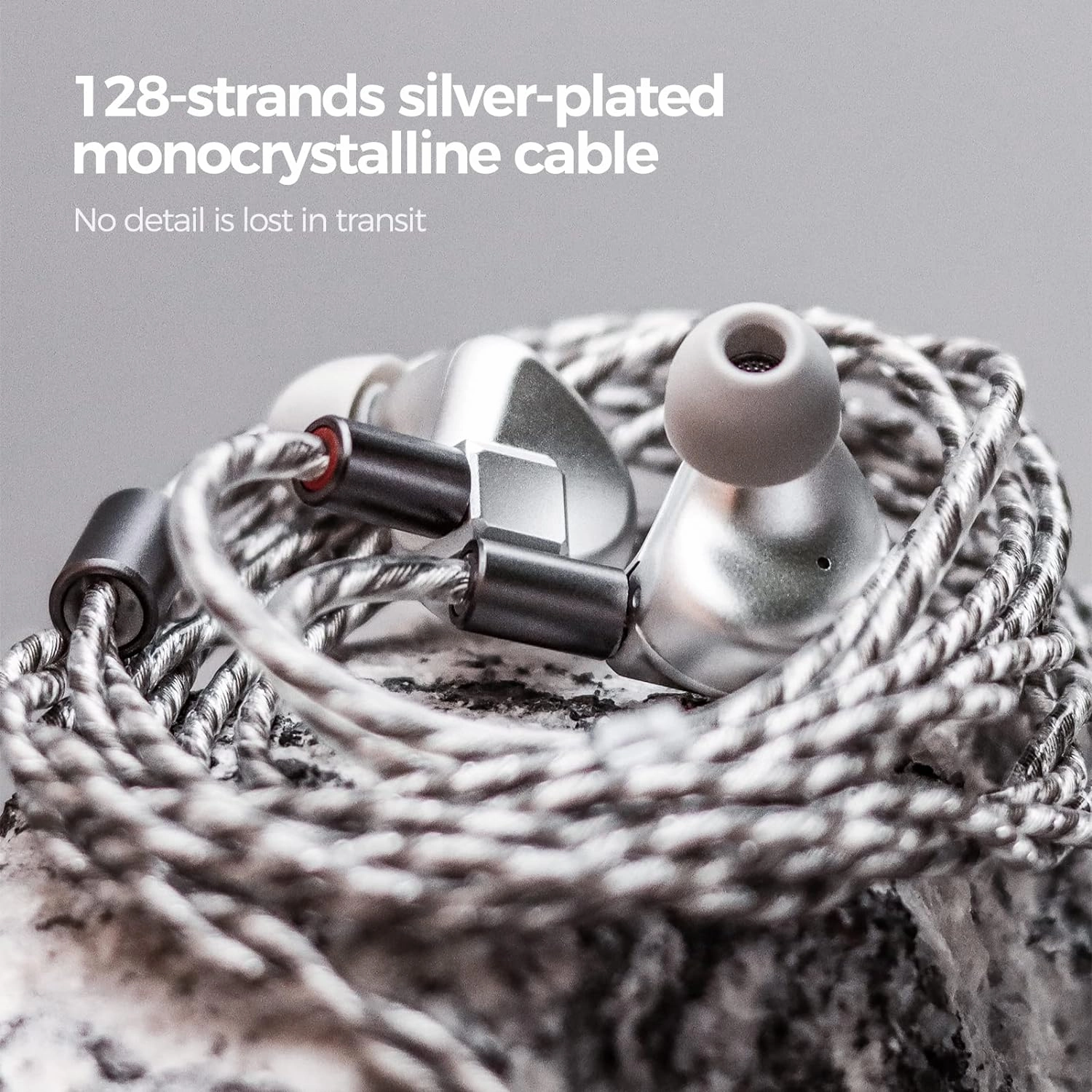 Letshuoer S12 in-Ear Headphones 14.8mm Planar Magnetic Driver Wired in-Ear HiFi Earphones for Smartphones/PC/Tablet (3.5mm Connector, Gun Metal Grey)