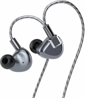 Letshuoer S12 in-Ear Headphones 14.8mm Planar Magnetic Driver Wired in-Ear HiFi Earphones for Smartphones/PC/Tablet (3.5mm Connector, Gun Metal Grey) in-ear monitors,hi-fi IEMs,studio earphones,