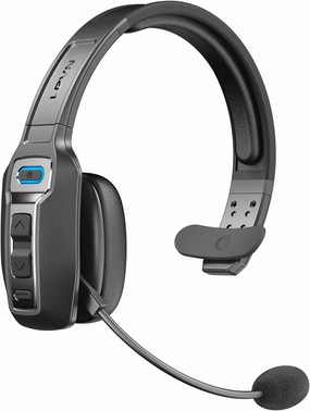 LEVN Bluetooth Headset with Microphone, Trucker Bluetooth Headset with AI Noise Cancelling & Mute Button, Wireless On-Ear Headphones 60 Hrs Working Time, for Trucker Home Office Remote Work Zoom noise cancelling headphones,ANC headphones,travel headpho