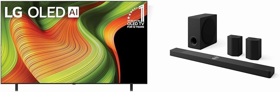 LG 83" 2025 OLED TV & 9.1.5-Ch. S95TR Soundbar with Dolby Atmos, DTS:X, Wireless Speakers and Subwoofer Home Theater Bundle home cinema system,5.1 home theater,surround sound package,