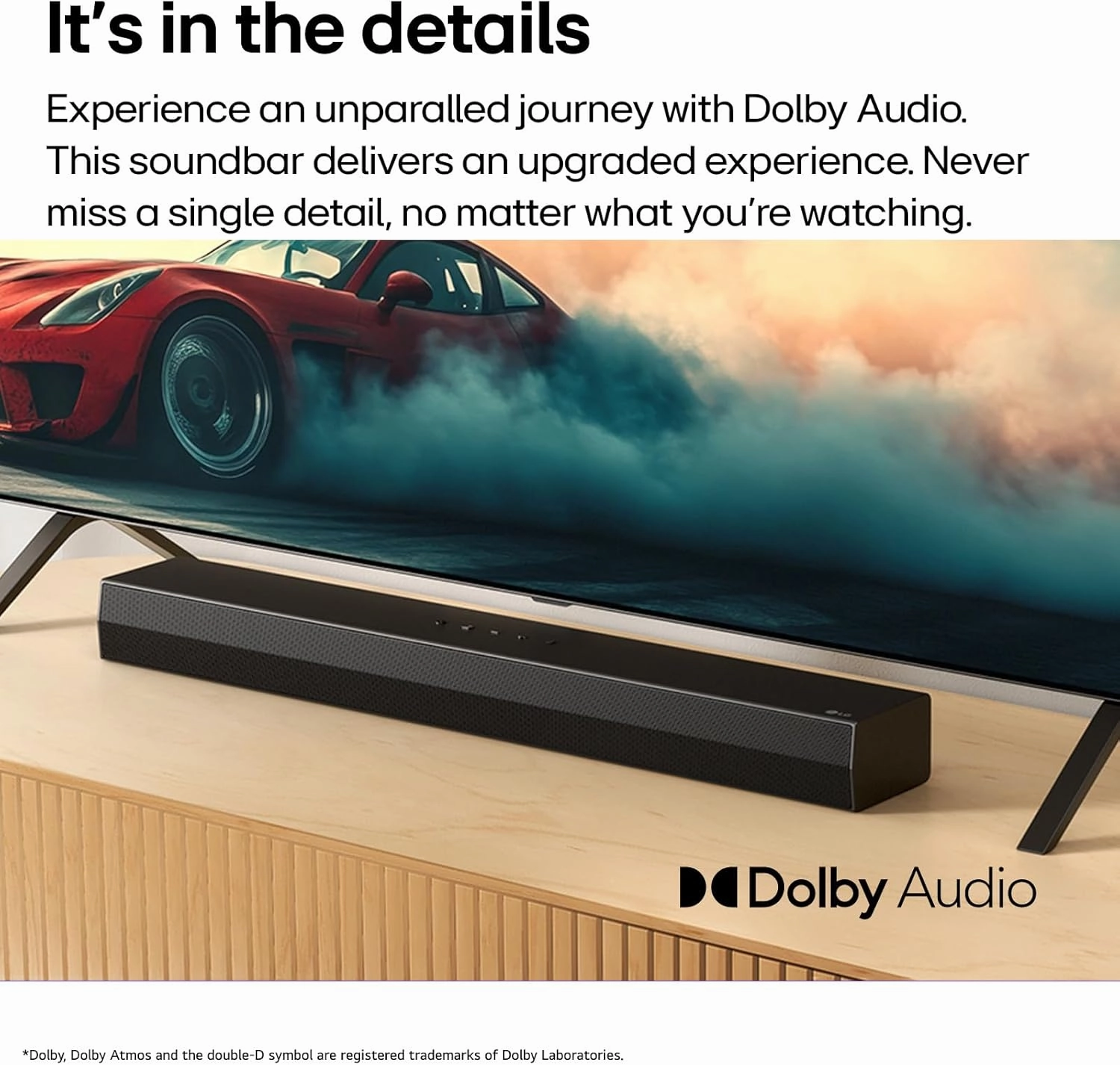 LG S20A 2.0 ch. Soundbar, Dolby Digital, TV Synergy, Wow Interface, DTS Digital Surround (New 2025 Model)