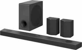 LG Sound Bar with Surround Speakers S95QR - 9.1.5 Channel, Home Theater Audio with Dolby Atmos, DTS:X, and IMAX Enhanced, Black soundbar,TV speaker bar,home theater soundbar,