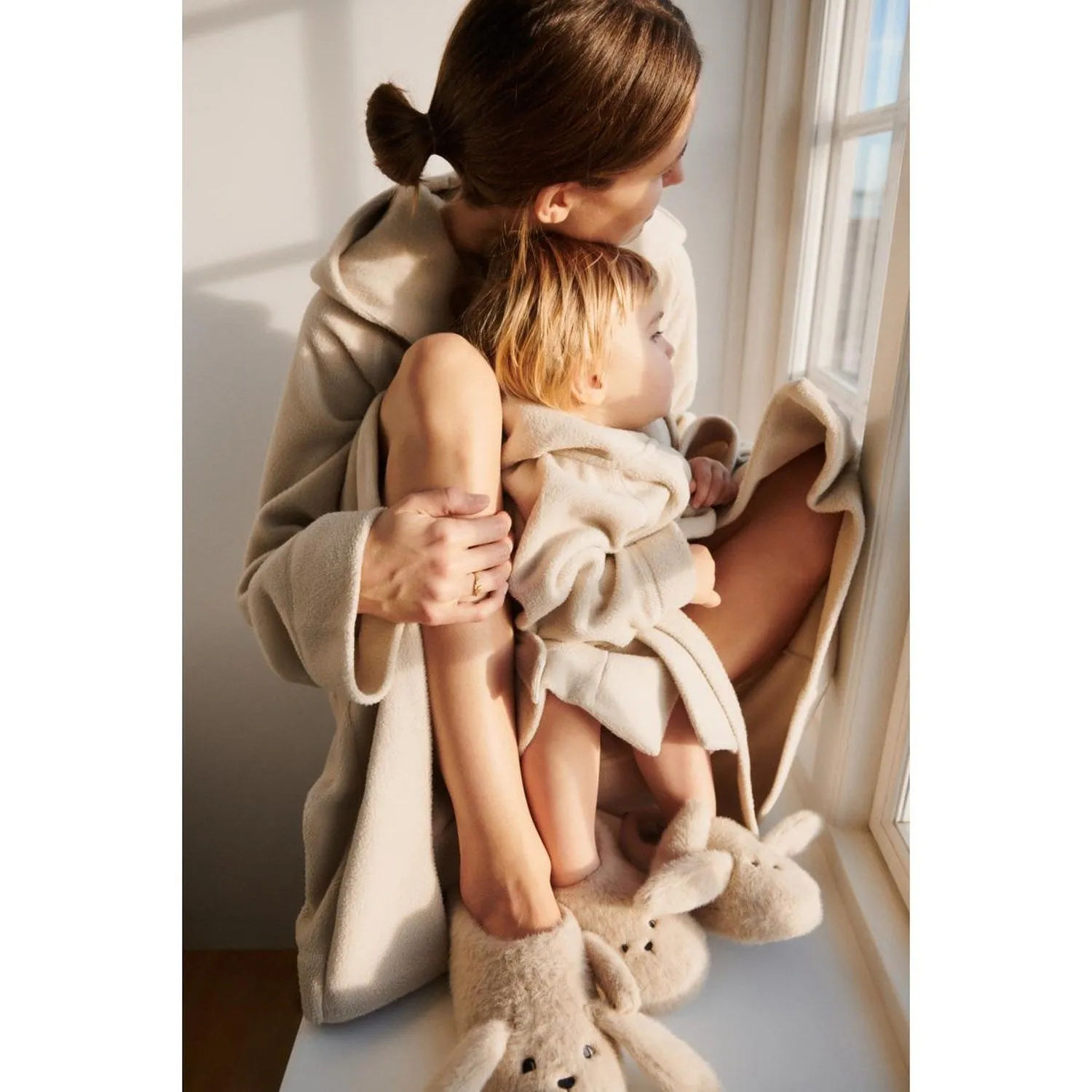 LieWood Silver Lining Saki Fleece Bathrobe With Ears
