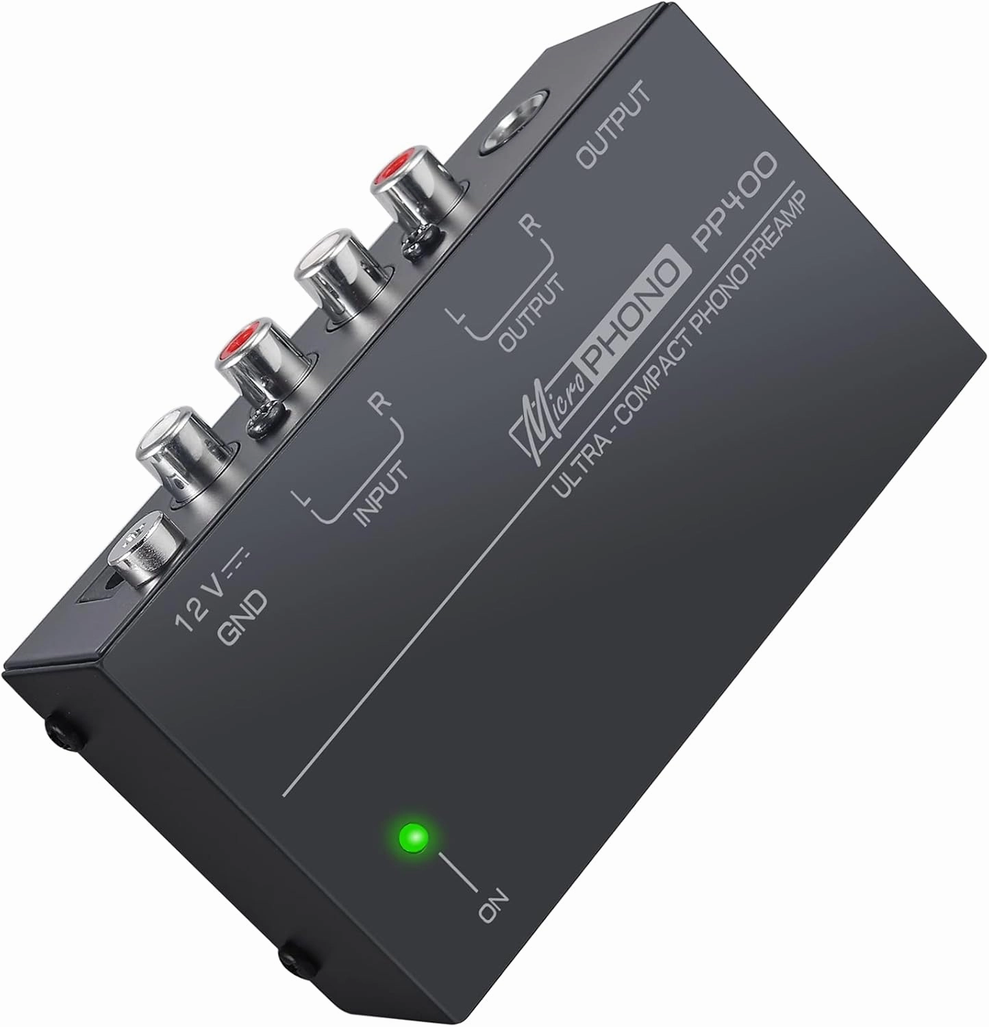 LiNKFOR Phono Preamplifier PP400 Phono Preamp Preamplifier with Certified Power Adapter Turntable Preamp Metal Shell RCA Input and Output Phono Preamplifier for Turntable phono preamp,turntable amplifier,record player preamp,