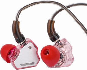 Linsoul 7Hz x Crinacle Zero:2 in Ear Monitor, Updated 10mm Dynamic Driver IEM, Wired Earbuds Earphones, Gaming Earbuds, with OFC IEM Cable for Musician (Pink) audiophile headphones,high-end headphones,studio over-ear,