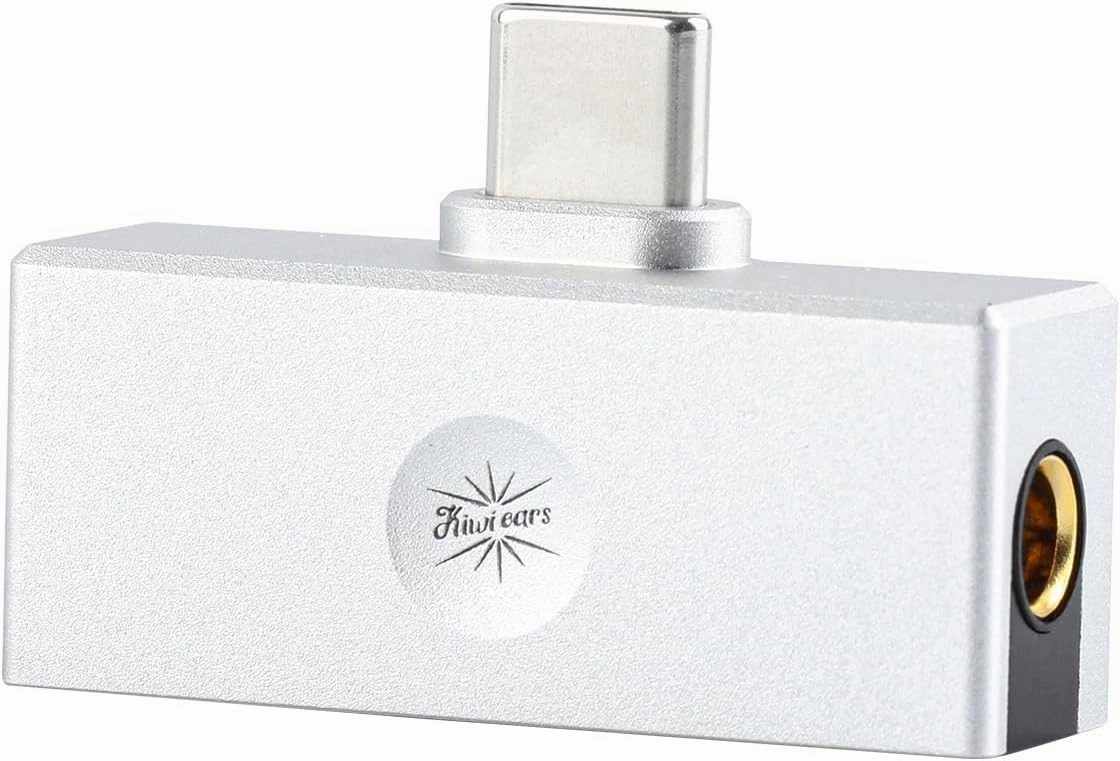 Linsoul Kiwi Ears Allegro Mini Portable IEM DAC, in Ear Monitor Amplifier, USB C to 3.5/4.4mm Output, with Custom Chip, High Resolution 32bit/384kHz, HiFi Earbuds Amp for Phone/PC headphone amplifier,portable amp,desktop headphone amp,