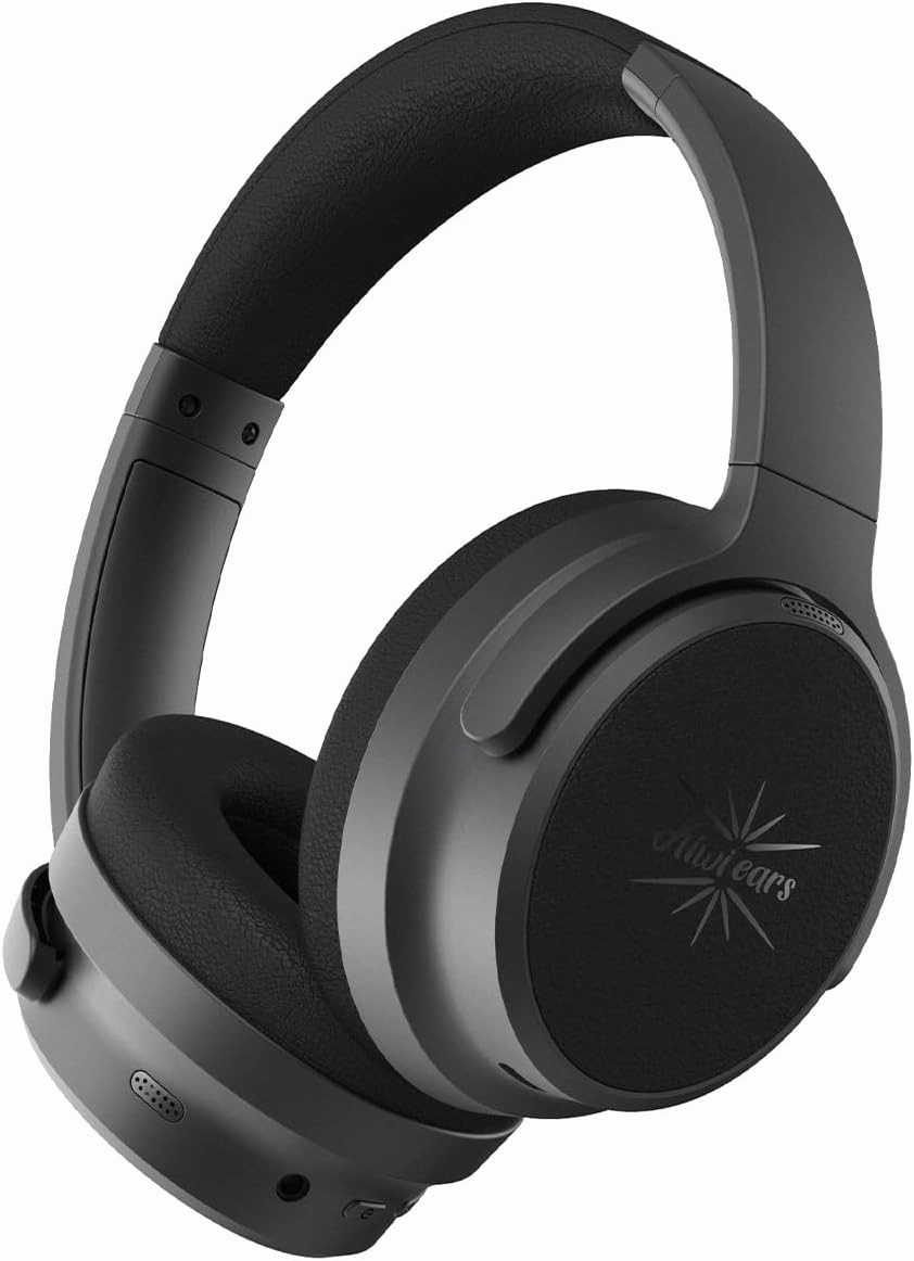 Linsoul Kiwi Ears Ardor Bluetooth 5.4 Over Ear Headphones, Wireless DJ Studio Headphones, Dual Dynamic Driver Studio Monitor with Hybrid ANC, 140H Playtime, Lightweight for Podcast Gaming Guitar reference headphones,neutral sound headphones,monitor headpho