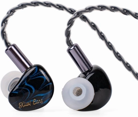 Linsoul Kiwi Ears Cadenza 10mm Beryllium Dynamic Driver IEM 3D Printed with Detachable Interchangeable Plug 0.78 2pin 3.5mm IEM Cable for Musician Audiophile (Blue) audiophile headphones,high-end headphones,studio over-ear,
