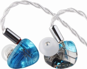Linsoul Kiwi Ears Orchestra Lite Performance Custom 8BA in-Ear Monitor IEM with Detachable 4-core 7N Oxygen-Free Copper OFC Cable, Handcrafts Faceplate for Audiophile Studio Musician (Blue) in-ear monitors,hi-fi IEMs,studio earphones,