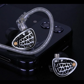 Linsoul KZ Zenith in Ear Monitor,Flagship New Generation Dynamic Driver IEM Earphones,HiFi Wired Earbuds with Metal Faceplate,Detachable Recessed 2Pin Cable for Musician Audiophile (Without Mic) audiophile headphones,high-end headphones,studio over-ear,