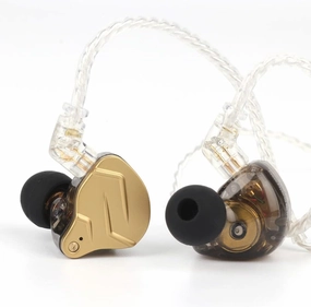 Linsoul KZ ZSN PRO X Dual Driver 1BA 1DD Hybrid Metal Earphones HiFi in-Ear Monitor with Detachable Recessed 2Pin Cable,Zinc Alloy Panel (Without Mic, Black) in-ear monitors,hi-fi IEMs,studio earphones,