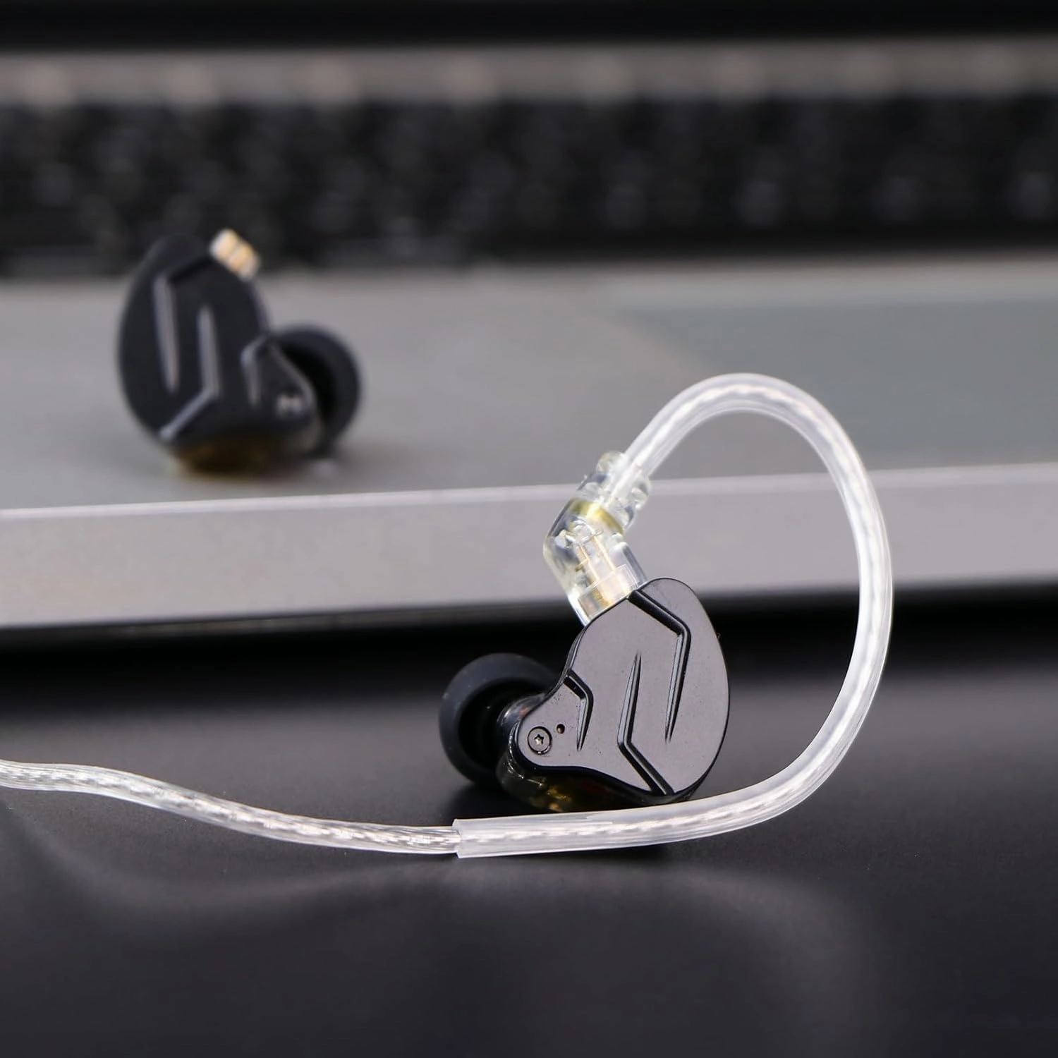 Linsoul KZ ZSN PRO X Dual Driver 1BA 1DD Hybrid Metal Earphones HiFi in-Ear Monitor with Detachable Recessed 2Pin Cable,Zinc Alloy Panel (Without Mic, Grey)