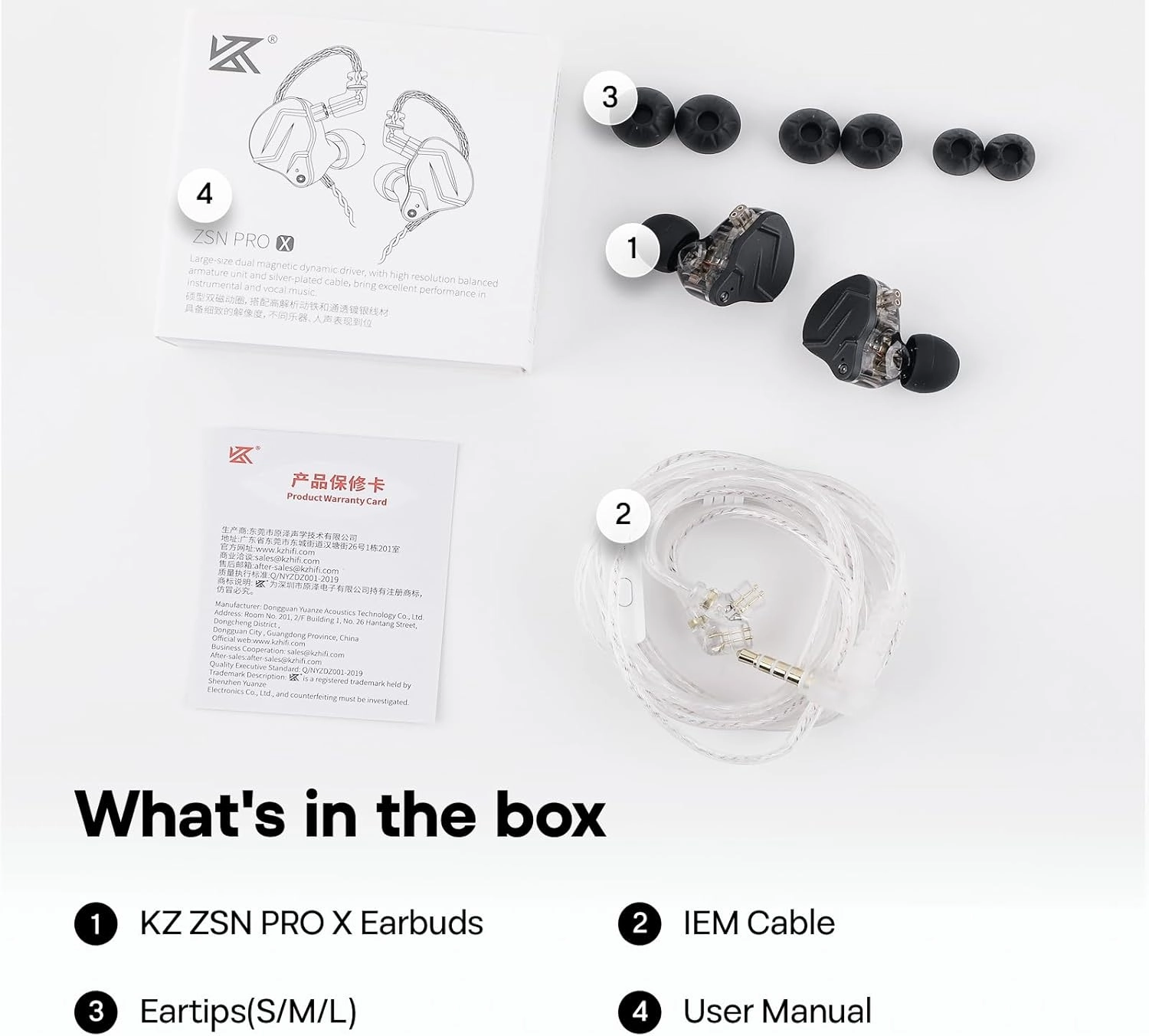 Linsoul KZ ZSN PRO X Dual Driver 1BA 1DD Hybrid Metal Earphones HiFi in-Ear Monitor with Detachable Recessed 2Pin Cable,Zinc Alloy Panel (Without Mic, Grey)
