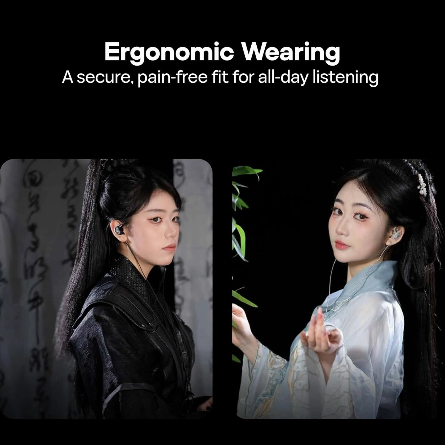 Linsoul TANGZU Wan'er S.G II in Ear Monitor,HiFi Wired Earbuds,10mm Dynamic Driver PET Diaphragm Gaming IEM Earphones with 2Pin Detachable OFC Cable for Audiophile DJ Stage (Clear White, 3.5mm)